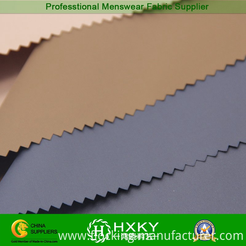 Filament Polyester Fake Memory Fabric for Trench Coat